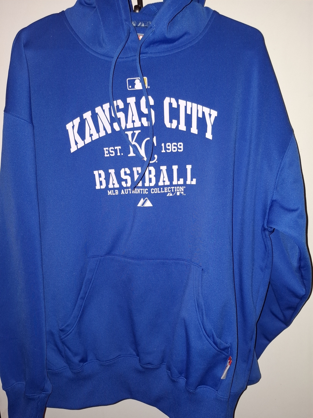 Majestic Royal Blue Kansas City Baseball Crewneck Sweatshirt